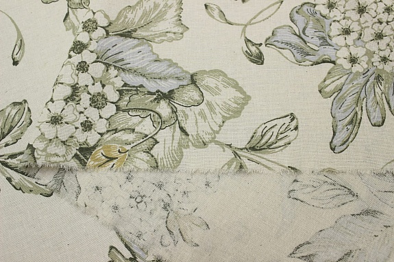 Мерный лоскут (ткань в отрезах) - Полулен "Весенний трепет" (на суровом), ш.2.2 м, лен-24%