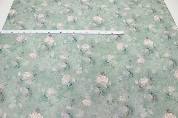 Вискозный шифон (Digital) "Флаурэль",  ш.1.5м, вискоза-75%, нейлон-25%, 55гр/м.кв