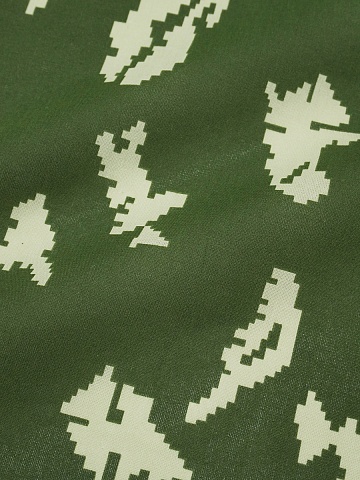 Бязь "Камуфляж - березка" цв.хаки/св.салатовый, СОРТ2,  ш.1.5м, хлопок-100 %, 125гр/м.кв