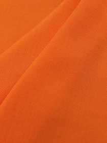 Штапель цв.Ярко-оранжевый, ш.1.45м, вискоза-100%, 110гр/м.кв 