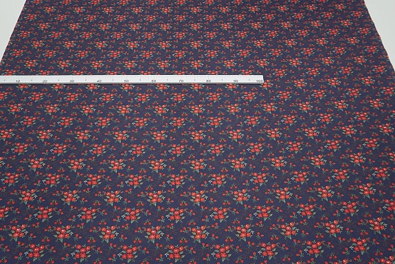 Перкаль "Ярослава" цв.сине-фиолетовый, ш.1.5м, хлопок-100%, 125гр/м.кв