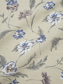 Полулен поэма "Мэгги" (на суровом) цв.синий, ш.1.5м, лен-30%, хлопок-70%, 155гр/м.кв