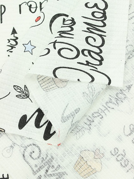 Вафельное полотно "Мотивация", ш.1.5м, хлопок-100%, 150гр/м.кв