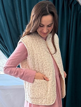 Жилет из хлопкольна с вискозой "Милли"