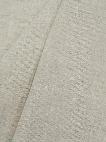 Мерный лоскут (ткань в отрезах) Полулен постельный с эфф. мятости цв.Суровый, ш.2.1м, лен-53%, хлопок-47%, 195гр/м.кв