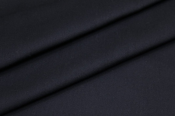 Сатин цв.Черный, ш.1.6м, хлопок-100%, 135гр/м.кв