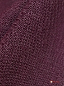 Лен костюмный цв.Темный вишнево-лиловый, ш.1.5м, лен-100%, 190гр/м.кв
