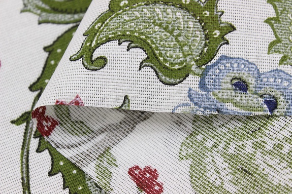 Мерный лоскут (ткань в отрезах) - Рогожка "Царевна" цв.белый, ш.1.5м, хлопок-100%, 160гр/м.кв #05423