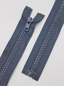 Молния тракторная №5 цв.темно-серый с оттенком морская волна, 50см