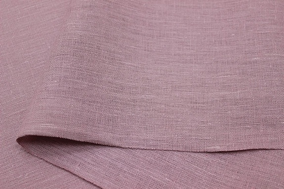 Лен костюмный цв.Розово-сиреневый флер, ш.1.5м, лен-100%, 180гр/м.кв
