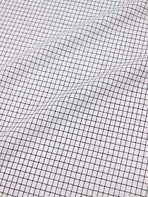 Пестрядь "Черная средняя клетка на белом", ш.1.4м, хлопок-95%, п/э-5%, 140гр/м.кв