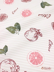 Мерный лоскут - Рогожка Премиум "Грейпфрут", шир.1.5м, хлопок-100%, 200гр/м.кв