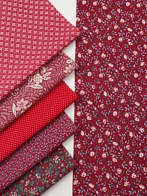 Набор тканей для рукоделия "Импортный хлопок: Мелания", 45см*30см, 6шт