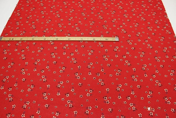 Хлопколен "Марта" цв.красный, ш.1.49м, хлопок-80%, лен-20%,120гр/м.кв