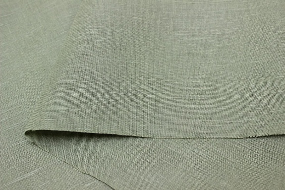 Полулен гладкокрашенный цв.Св.сухая трава, ш.1.5м, лен-57%, хлопок-43%, 200гр/м.кв