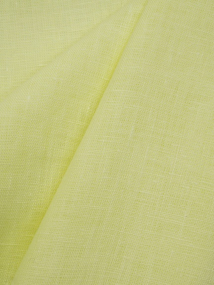 Лен костюмный с эффектом мятости цв.Светло-лимонный, ш.1.45м, лен-100%, 190гр/м.кв