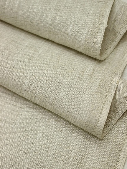 Лен костюмный умягченный цв.Натуральный светлый, ш.1.5м, лен-100%, 160гр/м.кв