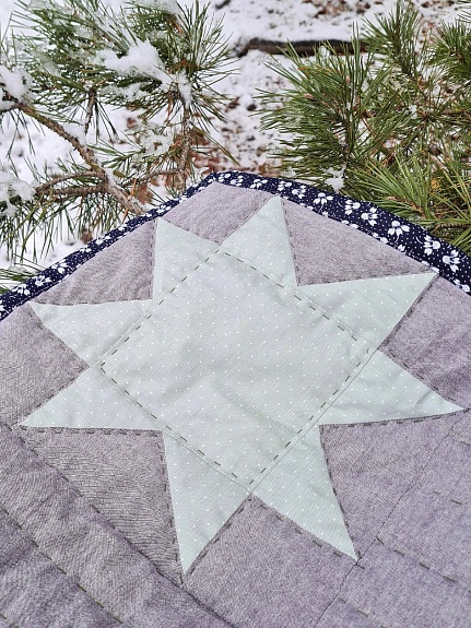 Лоскутное одеяло из вареного хлопка и сатина