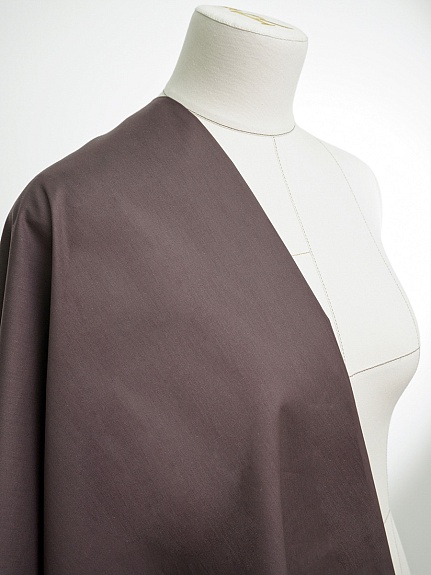 Импортный хлопок цв.Т.кофейно-лиловый, ш.1.55м, хлопок-100%, 120гр/м.кв