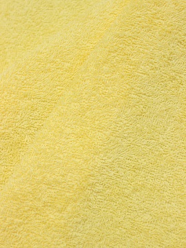 Махровая ткань цв.Светло-банановый, ш.1.5м, хлопок-100%, 350гр/м.кв