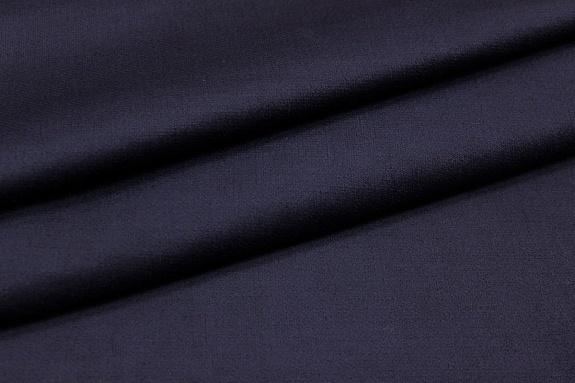 Бархат (жемчужный) цв.Темно-чернильный, ш.1.4м, хлопок-95%, лайкра-5%, 270гр/м.кв