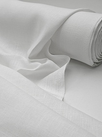 Лен костюмный цв.Белый, ш.1.5м, лен-100%, 230гр/м.кв