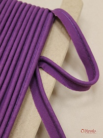 Кант отделочный цв.черника, ш.15мм/5мм, хлопок-100%