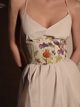 Корсет из интерьерного хлопка "Пряное лето" 