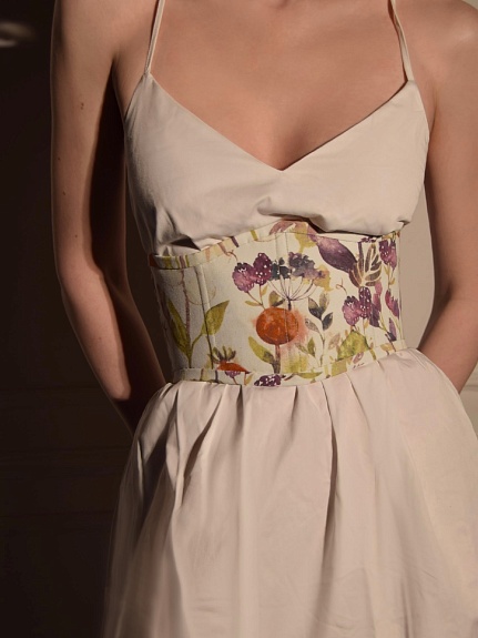 Корсет из интерьерного хлопка "Пряное лето" 