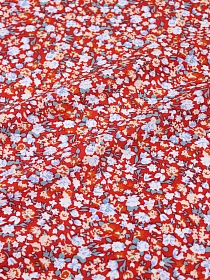 Штапель "Летисия" цв.красный, ш.1.44м, вискоза-100%, 90гр/м.кв