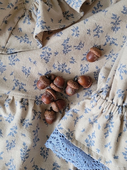 Винтажное платье из теплого хлопка "Луана"*