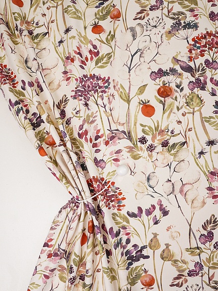 Интерьерный хлопок "Пряное лето" цв.кремовый, ш.1.5м, хлопок-100%, 240гр/м.кв