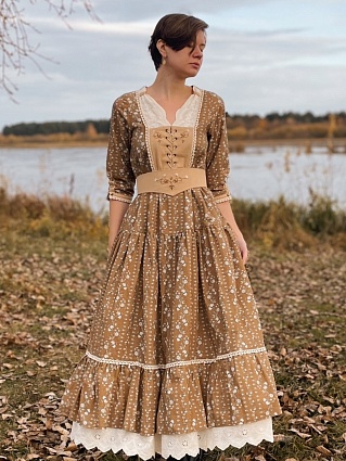 Платье "Royal gold" из импортного хлопка