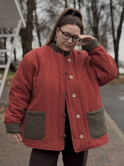 Стильная куртка из крапивы