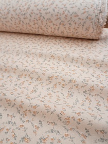 Муслин Премиум двухслойный гладкий "Хрупкое очарование" цв.св.бежевый, ш.2.5м, хл-100%, 120гр/м.кв