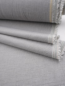 Вареный (стираный) хлопок "Клетка - сетка" цв.серый, ш.2.5м, хл-100%,115гр/м.кв