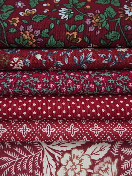 Набор тканей для рукоделия "Импортный хлопок: Мелания", 45см*30см, 6шт