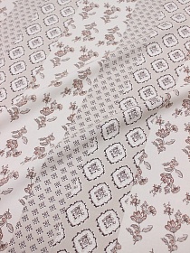 Штапель "Хания" цв.бежевый, ш.1.44м, вискоза-100%, 90гр/м.кв