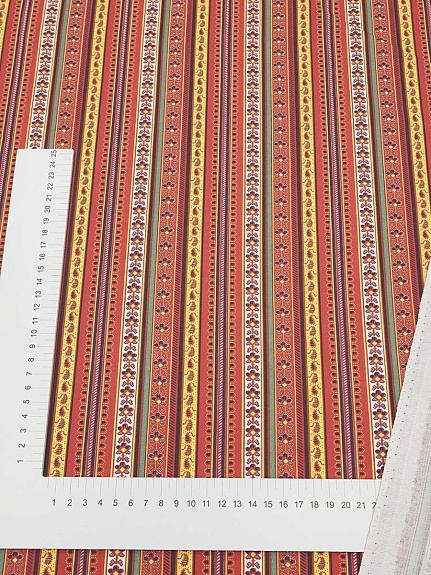 Перкаль "Милорада" цв.красно-терракотовый, ш.1.5м, хлопок-100%, 120гр/м.кв