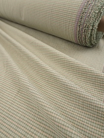 Вареный (стираный) хлопок "Клетка" цв.морозная мята, ш.2,5м, хл-100%, 110гр/м.кв