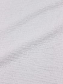 Муслин двухслойный с эффектом жатости цв.Белый (отбеленный), ш.1.35м, хлопок-100%, 110гр/м.кв