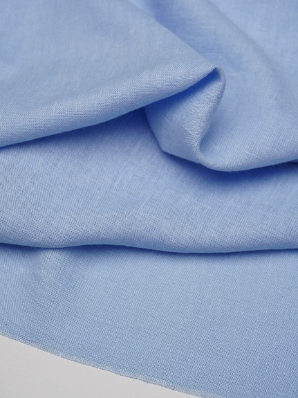 Лен с вискозой с эффектом мятости цв.Светло-голубой, ш.1.45м, лен-56%, вискоза-44%, 145гр/м.кв