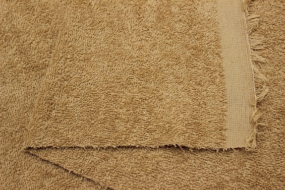 Махровая ткань цв.Темный песочно-желтый-2, ш.1.5м, хлопок-100%, 350гр/м.кв 