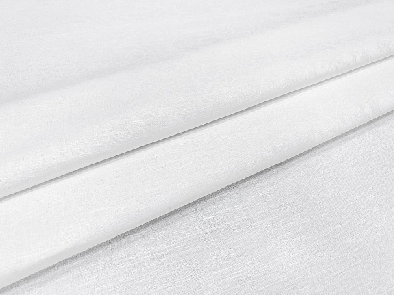 Полульняной жаккард "Кружевная" цв.белый, ш.1.6м, лен 50%, хлопок-50%, 210гр/м.кв