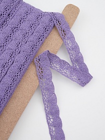 Кружево цв.лавандовая дымка, ш.19мм, хлопок-90%, п/э-10%