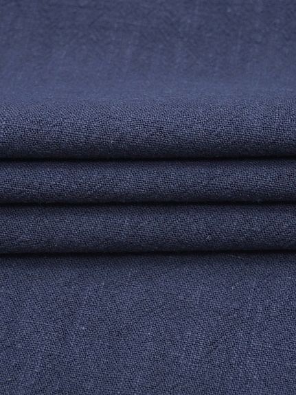 Крапива Рами (Ramie) цв.Темно-синий флер, ш.1.4м, крапива-100%, 230гр/м.кв