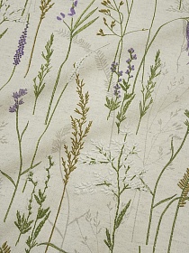 Мерный лоскут (ткань в отрезах) Полулен "Шалфей" (на суровом), ш.1.5м, лен-30%, хлопок-70%, 135гр/м.кв