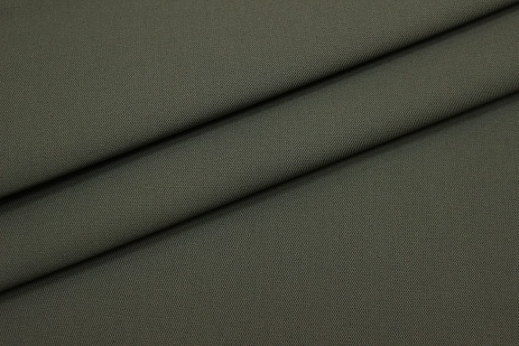 Саржа цв.Темно-серый хаки, ш.1.5м, хлопок-100%, 260гр/м.кв