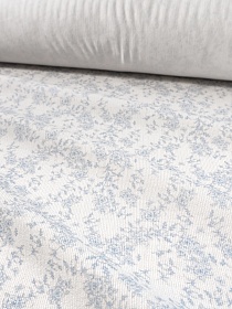 Микровельвет (Digital) "Хрустальные розочки" цв.белый, ш.1.5м, хлопок-100%, 135гр/м.кв