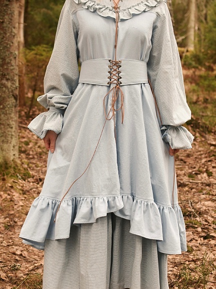 Платье из вареного хлопка и хлопка крэш